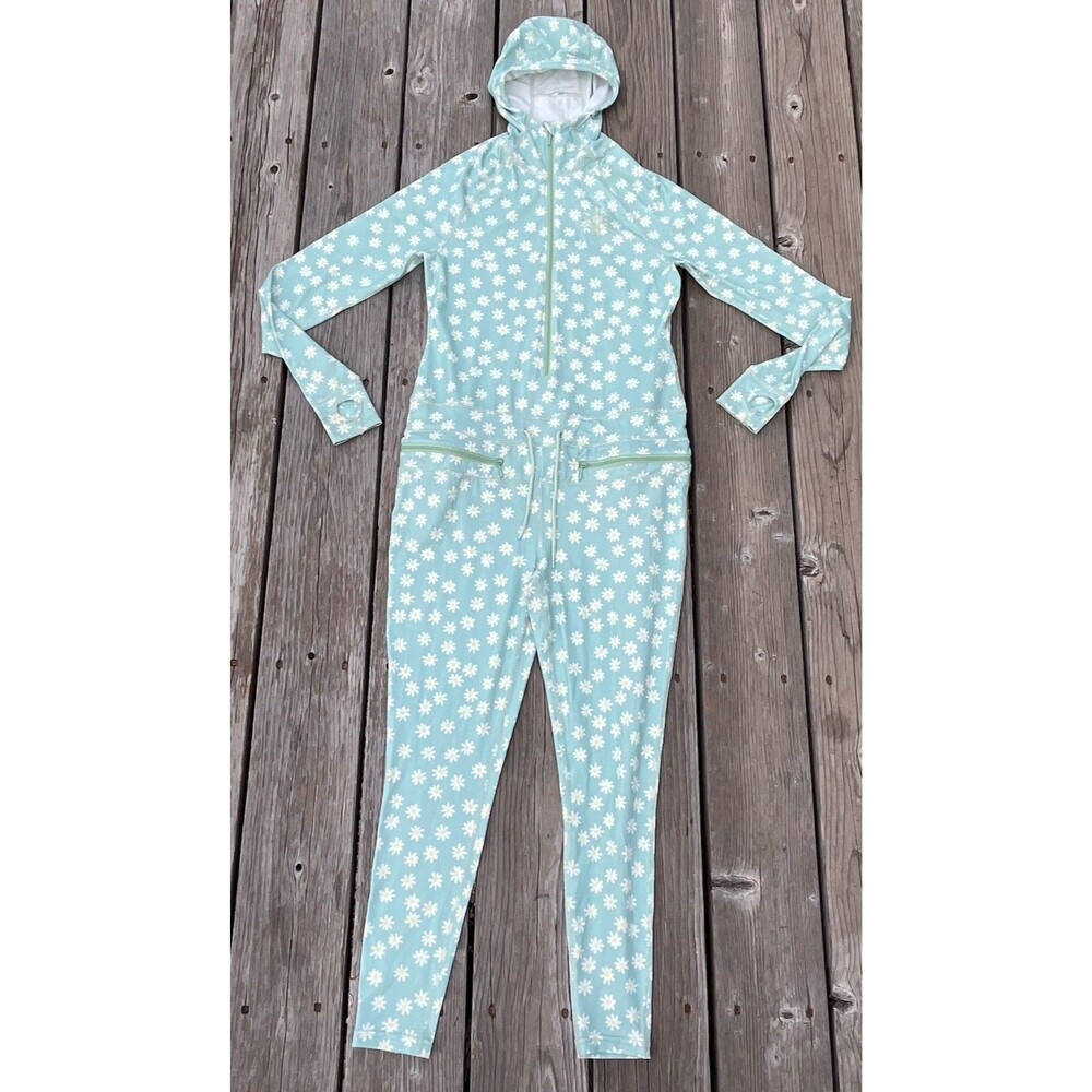 Airblaster Women's XS Ninja Suit Hooded One-Piece Base Layer - Green Daisy